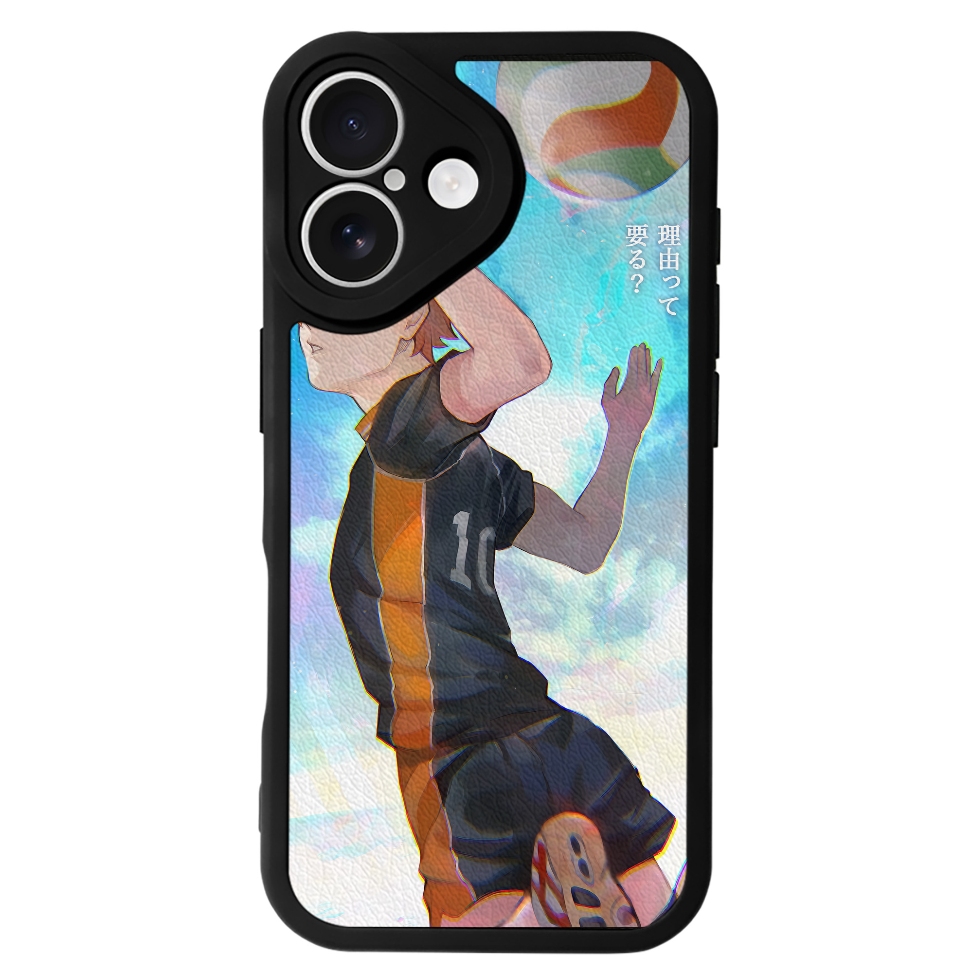 （画像用） ハイキュー!! Haikyu!! 【iPhone 16シリーズ対応】シリコンスマホケース（レザー調） 材質：シリコン